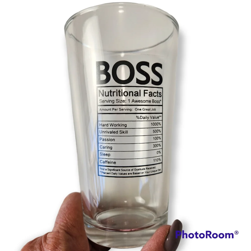 Boss Beer Gift Glass